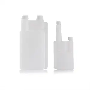 Gesamt verkauf 150 ml1250ml Kunststoff Doppel-Zweikammer-Doppel hals flasche für Flüssigkeits spender