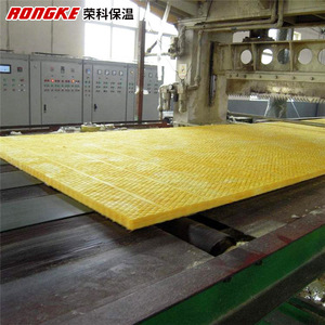 Panel de lana de vidrio Rongke 200kPa R6.0, lámina aislante para pared, techo, construcción, aislamiento térmico - Product Image 1