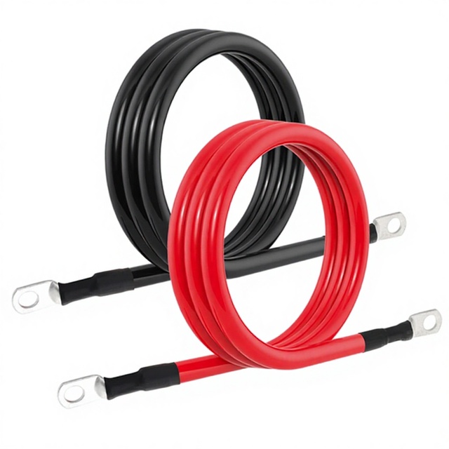 10mm2 16mm2 25mm2 Silicone Insulated Battery Cables for Solar Panel Inverter Automotive Use Customizable Length