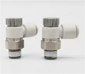 SMC Pneumatic Parts-AS2201F-01-08SA-01SA-03SA-04SA-06SA-07SA-09SA-10SA-11SA-23SA Elbow Type Speed Control Throttle Valve