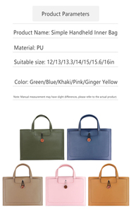 Bolso para <span class=keywords><strong>ordenador</strong></span> portátil de cuero PU de moda para hombre y <span class=keywords><strong>mujer</strong></span> con logotipo personalizable, bolso portátil de oficina con mangas al por mayor, maletín - Product Image 2