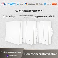 Interrupteur mural intelligent Wi-Fi pour hôtel, contrôlable par application, avec fonction de minuterie et mémoire de coupure, en PC ignifuge, sans écran