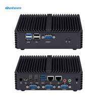 Carte Mini PC Qotom conçue sur la plateforme Haswell Broadwell avec processeur Core I3 I5 I7 intégré