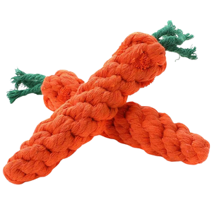 CE Sertifikalı Çok Satan Havuç Şeklinde Halat Pamuklu Köpek Oyuncakları Diş Gıcırdatma Isırmaya Dayanıklı Can Sıkıntısını Giderici Köpek Çiğneme Oyuncağı Evcil Köpekler İçin - Product Image 6