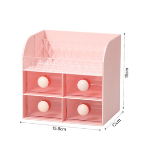 Boîte de rangement d'accessoires multi-usages, boîte à bijoux en plastique de grande capacité, plusieurs couleurs disponibles - Product Image 4