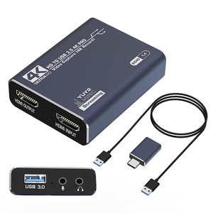 Pour HDMI USB 3.0 répartiteurs d'équipement de streaming vidéo convertisseurs pour carte de <span class=keywords><strong>Capture</strong></span> PC Nintendo <span class=keywords><strong>Switch</strong></span>/caméra/PS4/PS5/Xbox 4K 60fps - Product Image 1
