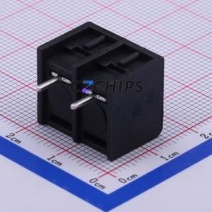 DBT50-8.25-2P-BK-P Barrier Terminal Block Through hole Component (THT),P=8.25mm Connector Three Sides 8.25mm 1x2P Straight Pin - Product Image 2