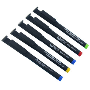 Stylo publicitaire personnalisé avec logo, corps en plastique noir de 155 mm avec code QR pour cadeau publicitaire - Product Image 4