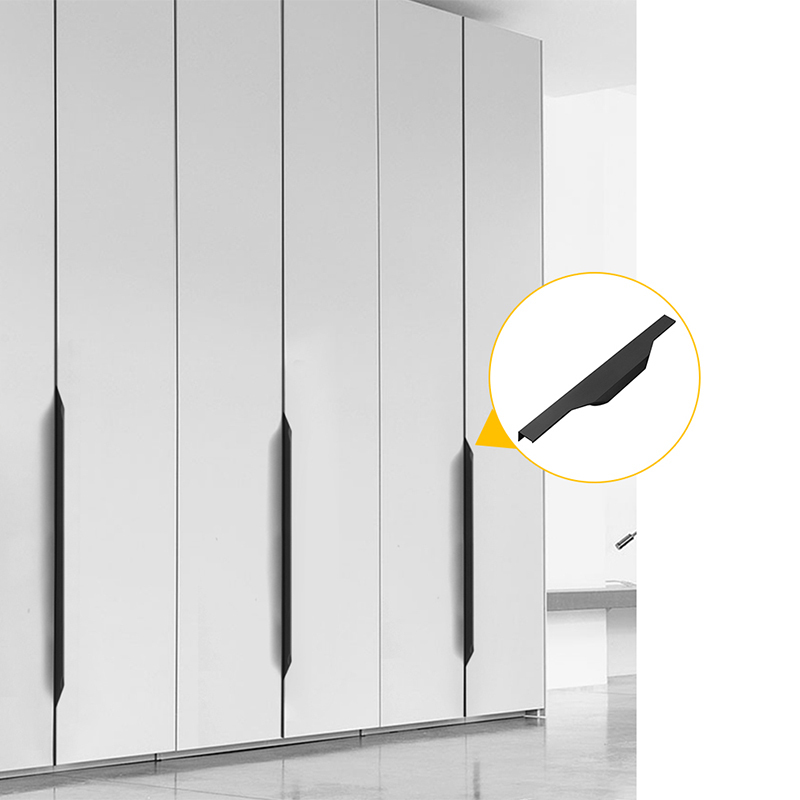 Brushed Silver Modern Kitchen Cabinet Handles