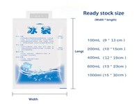 Sac de Glace Réutilisable Injection d'Eau Glaçage Sac Glacière Douleur Compresse Froide Alimentaire Garder Gel Frais Sec Pack de Glace