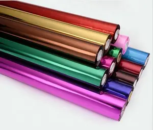 Royal Glory Rainbow 12 Micron 640mm * 120m lamina per stampa a caldo in argento dorato