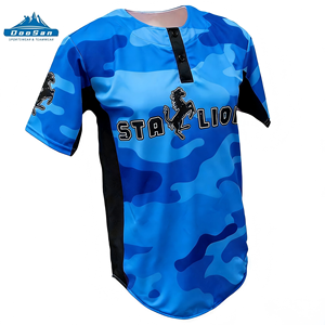 Collection de maillots de baseball Doosansports Stallion Camouflage - Uniforme d'équipe multicolore avec nom et numéro personnalisés - Product Image 1