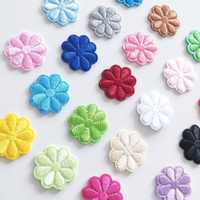 Nouveaux patchs thermocollants brodés motif dessin animé, appliques multicolores petites fleurs, badges décoratifs pour vêtements d'enfants, chapeaux d'hôtel