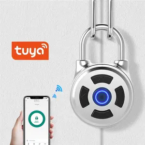 Tuya Kleine Draagbare Keyless Smart Hangslot Tuya App Smart Lock Voor Locker, Rugzak, Bagage