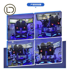LeaderDream intérieur passionnant 3Dof 3 écran plate-forme <span class=keywords><strong>de</strong></span> mouvement simulateur <span class=keywords><strong>de</strong></span> course VR voiture course conduite pour l'école parc d'aventure - Product Image 3