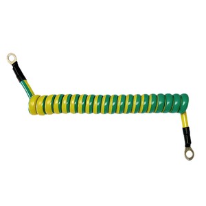 Cable de Resorte de PU Amarillo-Verde con Conductor de Cobre y Aislamiento de Poliuretano, 30VAC 250VAC, Cable de Tierra, Suministro de Fábrica - Product Image 5