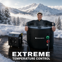 Baignoire à glace gonflable professionnelle avec système de refroidissement pour la récupération post-entraînement des athlètes