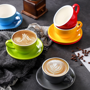 Nouvel ensemble de tasses et soucoupes à café et thé en céramique, style nordique moderne, haute qualité, personnalisable, vente en gros, pour restaurants et mariages, 2026 - Product Image 4