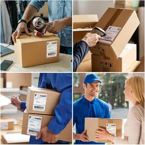 Etiqueta adhesiva térmica reciclable 100*150 (<span class=keywords><strong>2</strong></span> capas) 500 etiquetas de envío 10x15 etiqueta adhesiva de papel térmico - Product Image 6