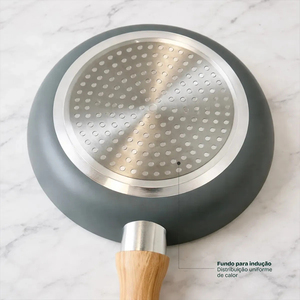 Juego de Ollas y Sartenes de Cerámica Moderna con Revestimiento de Mármol, Tapas de Vidrio, Asas de Baquelita, Antiadherente, 6 Piezas, de Aluminio, Compatible con Inducción - Product Image 4