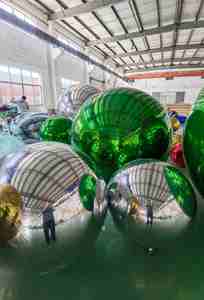 कस्टम सजावटी दर्पण गेंदों विशाल डिस्को बॉल विभिन्न रंग आकार के आकार की घटना सजावट के लिए - Product Image 4