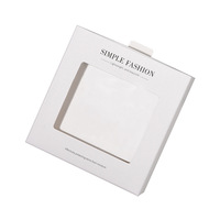 Boîte d'emballage pour bijoux avec fenêtre transparente en relief et tiroir, design avancé