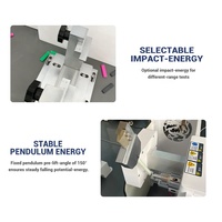 Machine d'essai d'impact Charpy avec capteur d'angle haute précision pour la détection des paramètres de résistance des caoutchoucs durs et du nylon