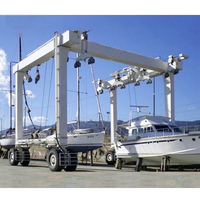 Hot Sale 75 Tonnen Boots heb ekran 100 Tonnen 200 Tonnen Yacht boot Hydraulik schiff Marine Travel Lift Crane zu verkaufen