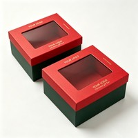 Boîtes cadeaux en carton personnalisées de haute qualité, emballage pour chocolats avec fenêtre, boîtes pour bonbons et biscuits
