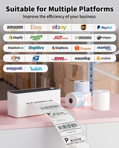 Impresora de Etiquetas de Envío Phomemo PM241 BT 4x6, Impresora Térmica de Etiquetas Adhesivas para Amazon, eBay, Shopify, Shopee, Aliexpress - Product Image 3