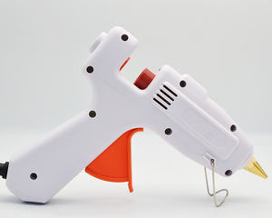 25W 화이트 수제 작은 접착제 총 가정용 핫멜트 접착제 플라스틱 종이 금속 유리 목재 전력 단일 산업용 사용 - Product Image 4