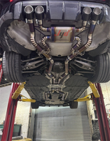Pour BMW M3 M4 G80 G82 3.0T soupape en titane système de Catback d'échappement silencieux poli convertisseur catalytique boîte de tuyaux d'échappement
