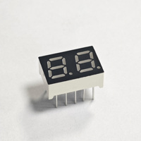 Layar LED 7 Segmen 2 Digit 0,28 Inci Warna Hijau Tipis Kecerahan Tinggi untuk Modul Indikator Peralatan Elektronik Mini Pintar