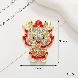 อุปกรณ์ตกแต่งปีใหม่ตามปฏิทินจันทรคติ ปีมังกร ของตกแต่งมังกรนำโชคสำหรับเด็ก ของตกแต่งโทรศัพท์และช่องแอร์ แบบ DIY ขายส่ง - Product Image 3