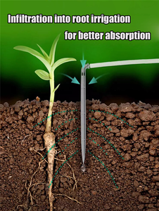 Juego de goteros de flecha, emisor de riego automático de 2 vías y 4 vías, gotero de flecha de goteo de curva 2L 4L 8L para riego de invernadero - Product Image 3