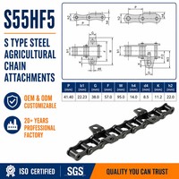 Cadena Agrícola de Acero Tipo S S55HF5 de Tensión Extrema para Cosechadora de Caña de Azúcar, Grado Industrial, Resistente a Impactos