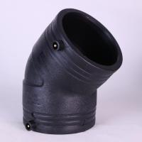 PE80 PE100 polyéthylène HDPE fusion électrique raccord de tuyau coudé à 45 degrés