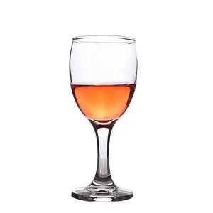Groothandel Restaurant Dikke Beker Eenvoudig Ontwerp Rode Wijn Glas Glaswerk Drank Beker Grote Buik Proeverij