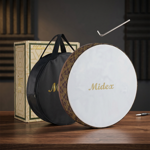 Tambour à main en fibre de carbone double couche hautement recommandé, construction ABS/plastique, instrument de musique chinois fait main, Midex - Product Image 3