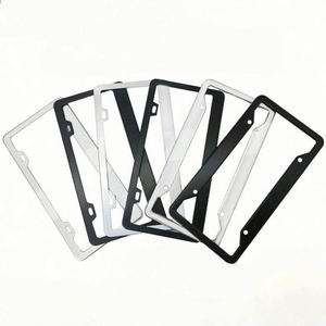 Custom Stainless Steel License Plate <b>Frames</b> - Car Accessories with Screw Caps - Durable Cover Design - Product Image 4