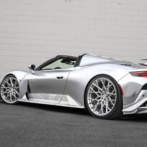 Ruedas Forjadas de Lujo Personalizadas YRO de <span class=keywords><strong>1</strong></span> Pieza con Múltiples Radios, Acabado Plateado Mecanizado, de 17 a 24 Pulgadas, 5x112, 5x114.3, 5x120 para <span class=keywords><strong>Maserati</strong></span> <span class=keywords><strong>MC20</strong></span> - Product Image 6