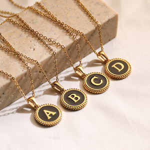 En gros Personnalisé En Acier Inoxydable Lettres Initiales Pendentif Collier <span class=keywords><strong>pour</strong></span> Femmes Classique <span class=keywords><strong>Bijoux</strong></span> En Aci Inoxyd Accessoires <span class=keywords><strong>Bijoux</strong></span> - Product Image 1