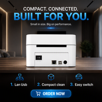 ZJ-9250 untuk Printer Thermal Nirkabel 100mm Mini Desktop Printer Stiker Warna Tanpa Tinta Tanpa Pita untuk Usaha Kecil
