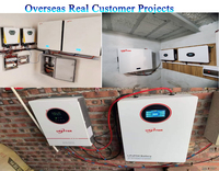 Meilleur onduleur hybride solaire hors réseau mural au lithium 24V 100Ah 200Ah 2,5KWH 5KWH 3KW Lifepo4 avec communication CAN