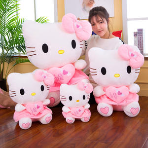 Nuovo Portachiavi Peluche a Forma di Gatto Rosa, Morbido Cuscino 3D Cartone Animato, Regalo di Compleanno per Ragazze - Product Image 4