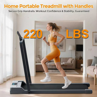 Tapis de course électrique pliable silencieux Office Walker avec grand écran pour la maison et le fitness