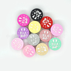Cuentas de silicona para hacer pulseras, redondas, de calidad alimentaria, para joyería de dentición para bebés, accesorios de cuentas sueltas, para mayores de 3 meses - Product Image 4