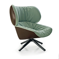 Fauteuil lounge en bois massif de style nordique, fauteuil d'appoint moderne du milieu du siècle pour projets hôteliers de luxe et villas, mobilier de qualité professionnelle