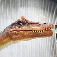 LONGTU Modèles de dinosaures animatroniques grandeur nature de la période Crétacée, Spinosaurus Hunter animatronique, Dinosaures mécatroniques mobiles