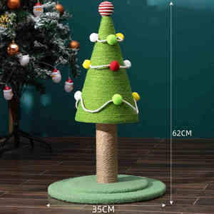 <strong>Cat</strong> <strong>Climbing</strong> <strong>Frame</strong> Christmas Tree Natural Sisal <strong>Cat</strong> Scratching Post Simulation Large Wear Resistant Scratch <strong>Cat</strong> Scratching Pad - Product Image 3